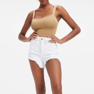 Good American white bombshell short size 4